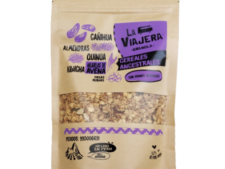 Granola Artesanal Cañihua, Almendras, Quinua, Hojuelas de avena, Kiwicha, Pasas Rubias, Miel de caña 325g For Discount