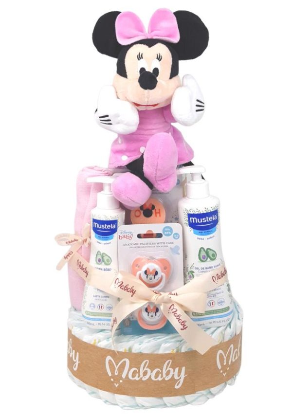 Tarta Pañales Disney y Mustela Fashion