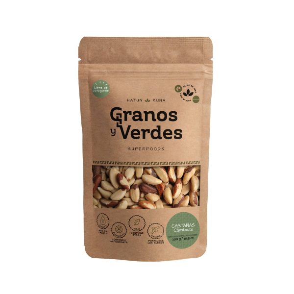 Castañas Tostadas Granos y Verdes 70g Hot on Sale