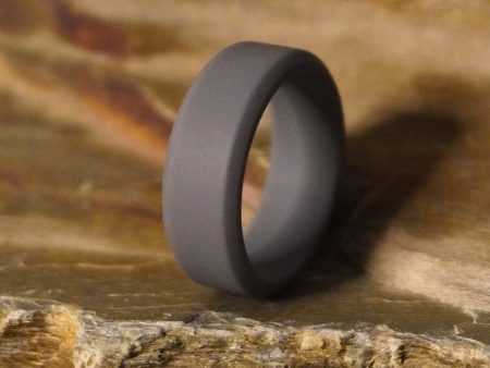 Forge and Lumber Dark Grey Bevelled Edge Silicone Ring Sale