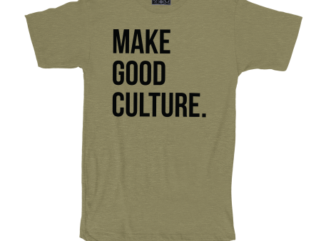 Make Good Culture Tee - Olive Hot on Sale