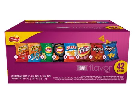 Flavor Mix Variety Pack Snack Chips, 42 Count Multipack Online Hot Sale