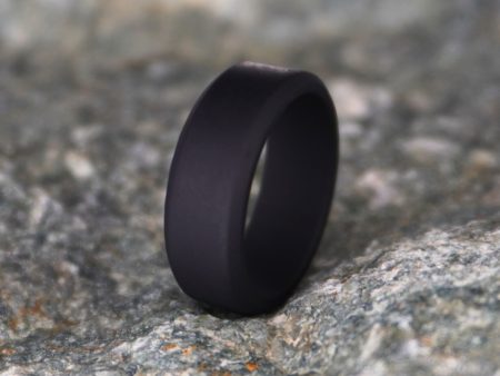 Forge and Lumber Black Bevelled Edge Silicone Ring Cheap