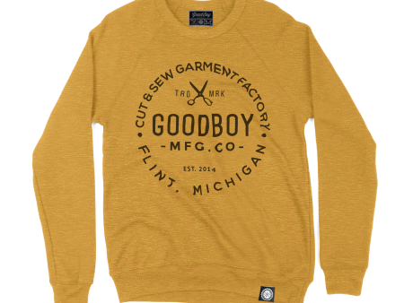 Crew Neck - Sweatshirt - Tuscanny Yellow For Sale