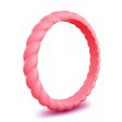 Braided Stackable Silicone Ring - Watermelon Hot on Sale