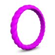 Braided Stackable Silicone Ring - Purple Pinnacle Hot on Sale