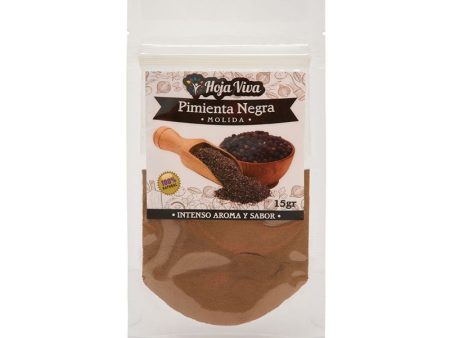 Pimienta Negra Molida Hoja Viva Doypack 15g Hot on Sale