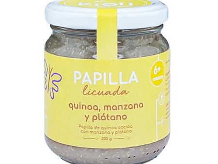 Papilla licuada quinua, manzana y plátanos Kigli 200g Discount