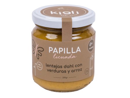 Papilla licuada lentejas dahl, verduras y arroz kigli 200g on Sale