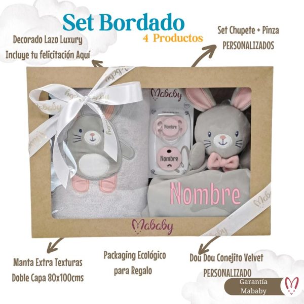 Set Manta, Dou Dou Chupe y Pinza Rabbit For Cheap