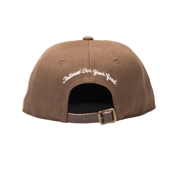 Brown Leather Strapback Hot on Sale