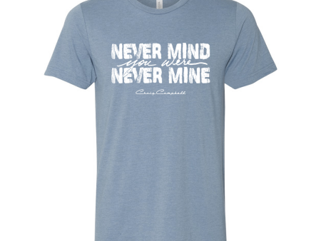 Heather Blue Never Mine Tee Discount