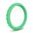 Braided Stackable Silicone Ring - Trailside Green Online Sale