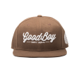 Brown Leather Strapback Hot on Sale