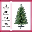 3  Pre-Lit Winston Pine Artificial Christmas Tree with Multicolor LED Lights, by Holiday Time Cheap