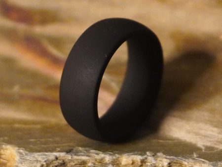 Forge and Lumber Black Domed Silicone Ring Online