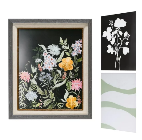 Beautiful 3-Piece Art Set 19.5X23.5 by Drew Barrymore Online now