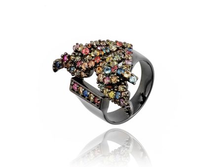 MCL Design Abstract Sapphire Stacking Ring Online