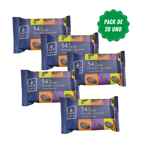 Barras de Chocolate con leche Linaje Pack 20 x 25g For Cheap