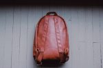 Brown Faux Leather Backpack on Sale