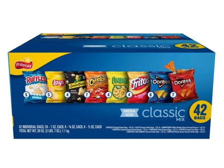 Classic Snack Mix Variety Pack Snack Chips, 42 Count Multipack Cheap