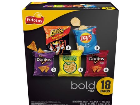 Bold Mix Variety Pack Snack Chips, 18 Count Multipack For Sale