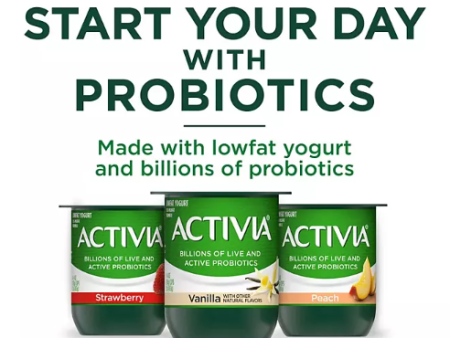 Activia Probiotic Lowfat Yogurt Variety Pack (4 oz., 24 ct.) Sale