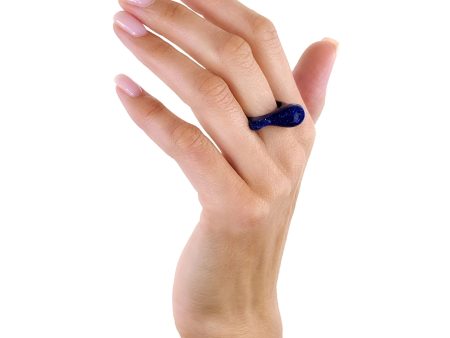 MCL Design Blue Glittery Stacking Ring For Discount