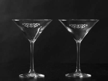 Straight Up Martini Glass Set Cheap