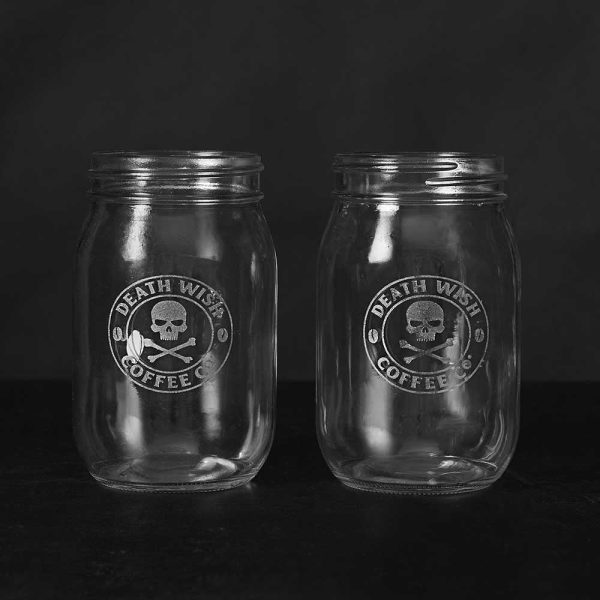 Etched Mason Jar Set on Sale